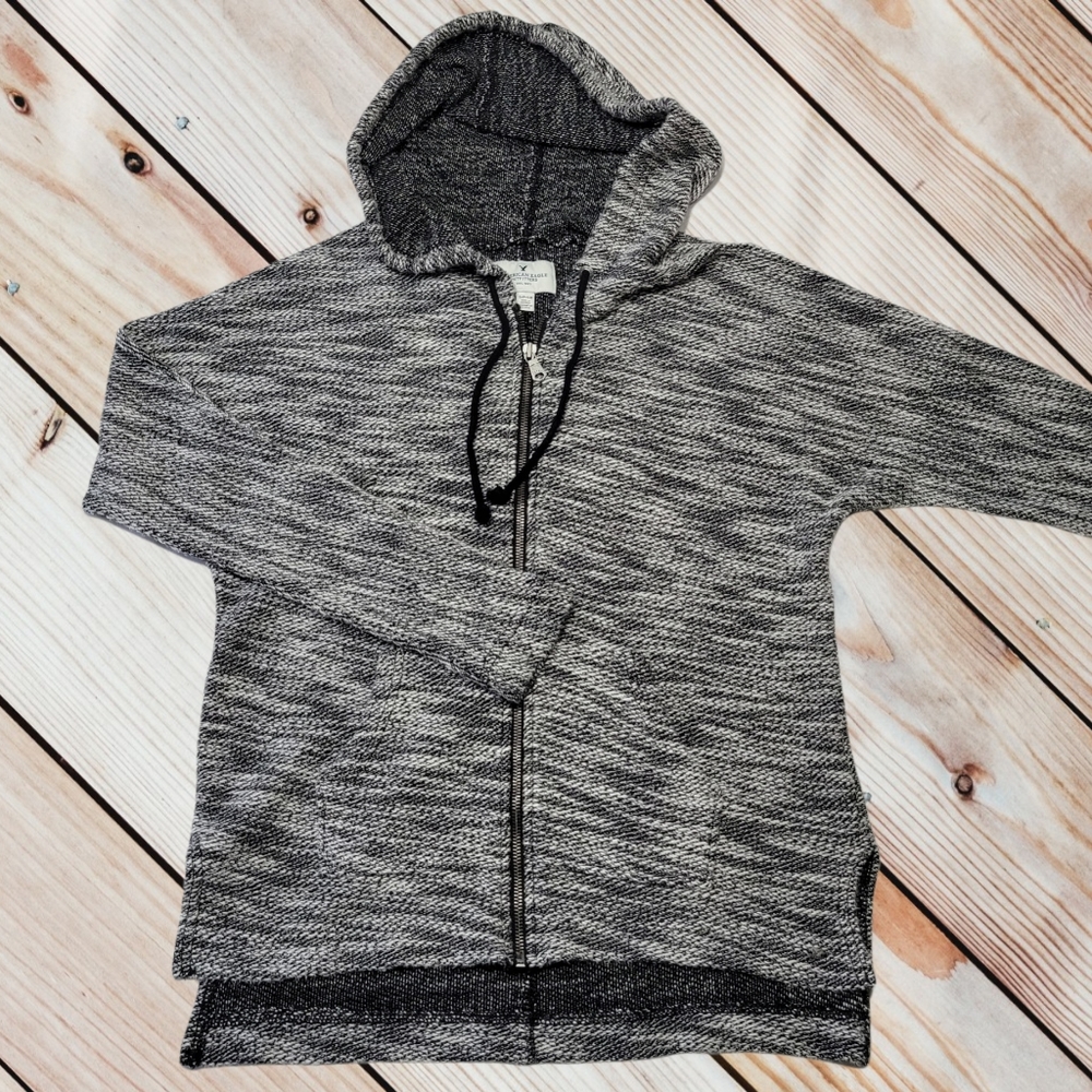 Women's American Eagle Outfitters Full Zip Sweater Hoodie Sz Small
